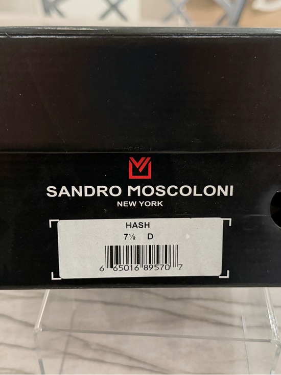 Sandro Moscoloni Men\'s Navy Canvas Slip-On Loafers